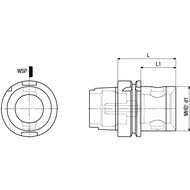 MHD base holder DIN69893 HSK-A63 MHD'50.66